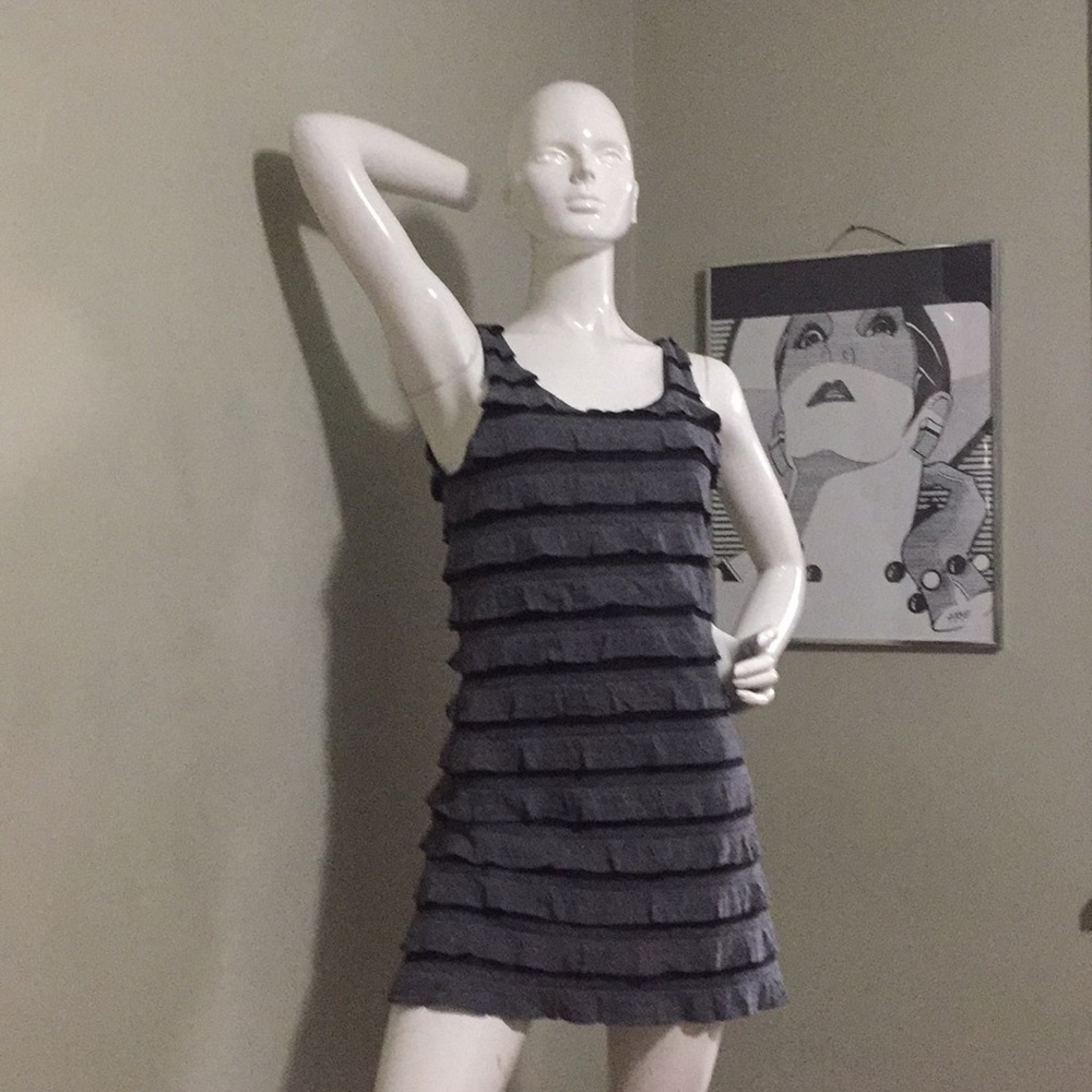 Charcoal gray charlotte Russe mini dress